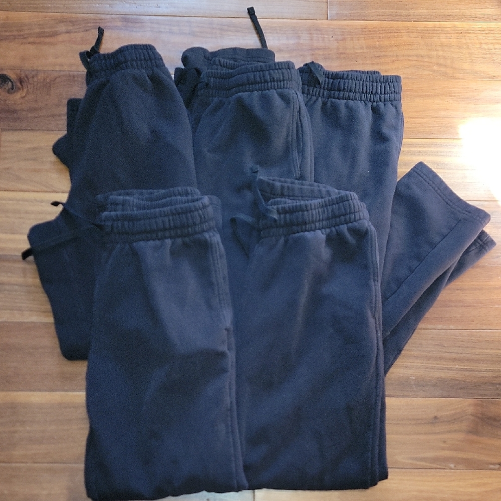 Tek Gear Men's Black Sweatpants Set of 5